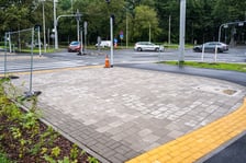 Skrzyżowanie alei Wielkiej Wyspy z ulicą Mickiewicza i aleją Paderewskiego